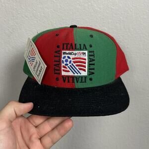 VTG 1994 WORLD CUP Italian Futbol Soccer Snapback Cap Hat Stadium Collection Tea